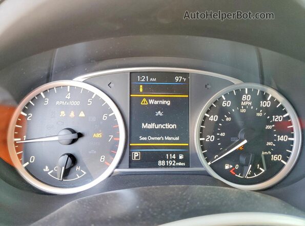 3N1AB7AP5KL605000 2019 NISSAN SENTRA Silver Widok zestawu wskaźników