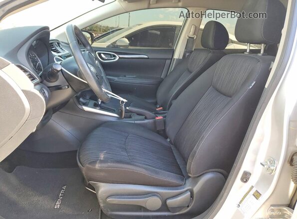 3N1AB7AP5KL605000 2019 NISSAN SENTRA Silver Widok wnętrza z przodu