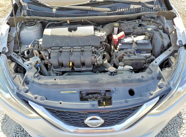 3N1AB7AP5KL605000 2019 NISSAN SENTRA Silver Widok wnętrza z tyłu