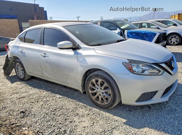 3N1AB7AP5KL605000 2019 NISSAN SENTRA Silver Przód prawy