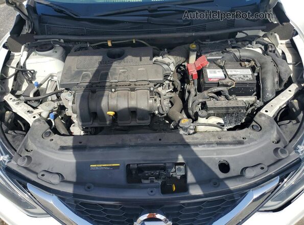3N1AB7AP5KL610407 2019 NISSAN SENTRA White Vista interior trasera