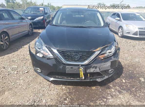 3N1AB7AP5KY208132 2019 NISSAN SENTRA Black Դիմացի տեսք