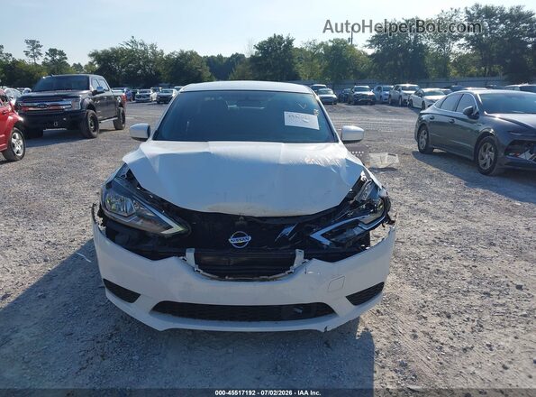 3N1AB7AP5KY209037 2019 NISSAN SENTRA White ხელსაწყოთა პანელის ხედი