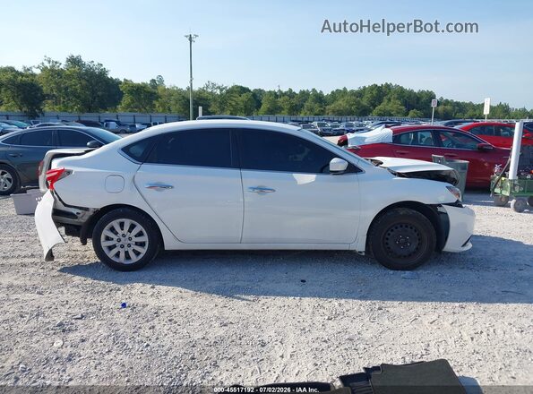 3N1AB7AP5KY209037 2019 NISSAN SENTRA White უკანა სალონის ხედი