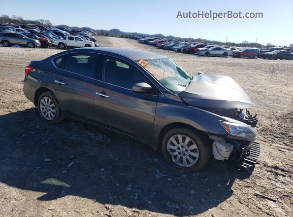 3N1AB7AP5KY232608 2019 NISSAN SENTRA Gray Передня права чверть