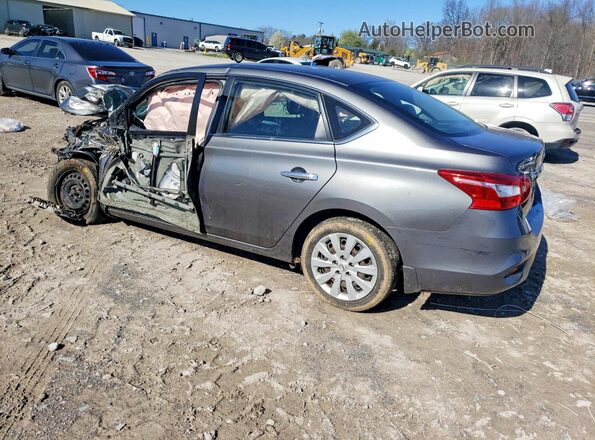 3N1AB7AP5KY232608 2019 NISSAN SENTRA Gray Задня ліва чверть