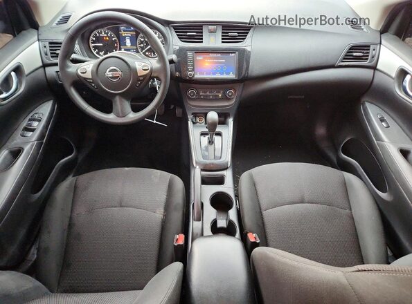 3N1AB7AP5KY234052 2019 NISSAN SENTRA Black წინა პანელის ხედი