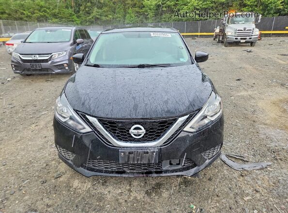 3N1AB7AP5KY234052 2019 NISSAN SENTRA Black წინა ხედი