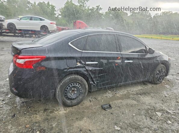 3N1AB7AP5KY234052 2019 NISSAN SENTRA Black უკანა მარჯვენა