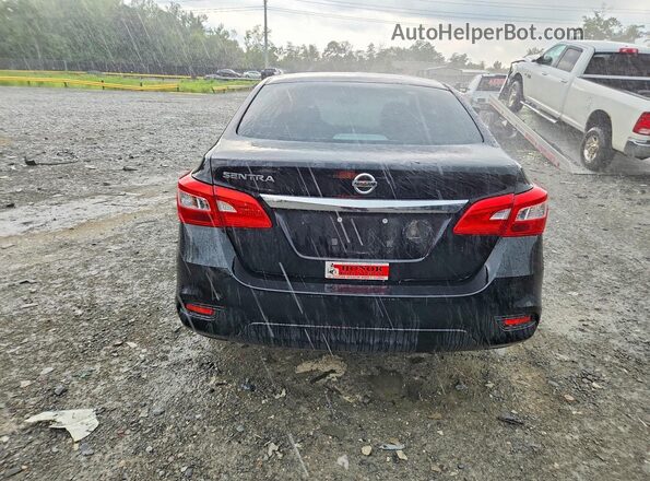 3N1AB7AP5KY234052 2019 NISSAN SENTRA Black უკანა ხედი