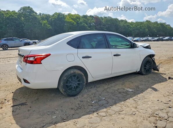 3N1AB7AP5KY242121 2019 NISSAN SENTRA White Tył prawy
