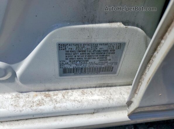 3N1AB7AP5KY242989 2019 NISSAN SENTRA Белый Вид подкапотного пространства