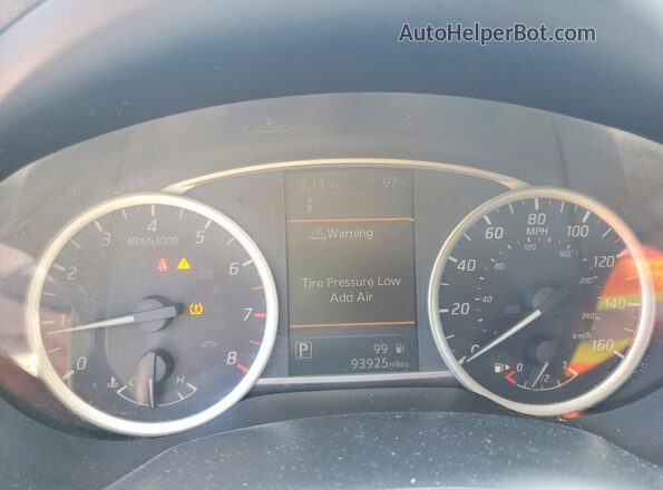 3N1AB7AP5KY242989 2019 NISSAN SENTRA Белый Вид щитка приборов
