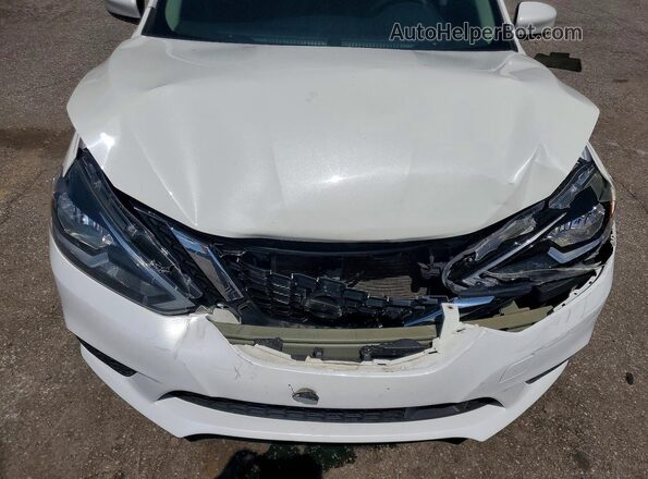 3N1AB7AP5KY242989 2019 NISSAN SENTRA Белый Вид задней части салона