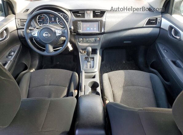 3N1AB7AP5KY244211 2019 NISSAN SENTRA Silver Widok deski rozdzielczej