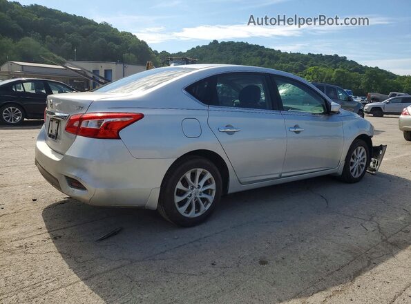 3N1AB7AP5KY245827 2019 NISSAN SENTRA Silver Trasero derecho