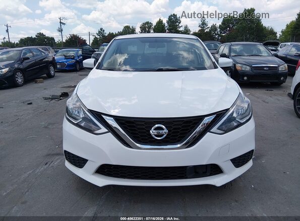 3N1AB7AP5KY251272 2019 NISSAN SENTRA White Առջևի վահանակի տեսք