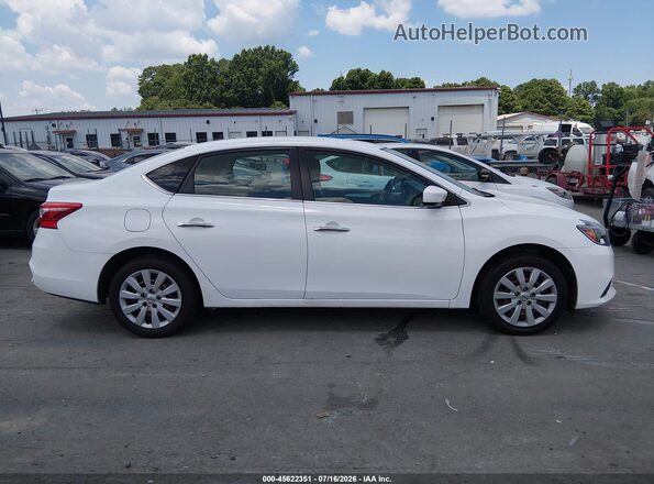 3N1AB7AP5KY251272 2019 NISSAN SENTRA White Սարքավորումների վահանակի տեսք