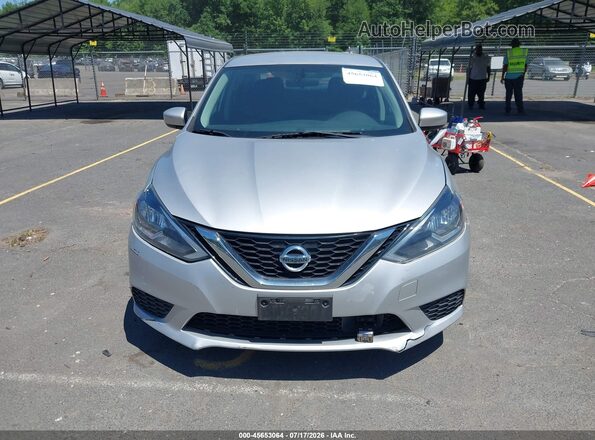 3N1AB7AP5KY252101 2019 NISSAN SENTRA Silver Սարքավորումների վահանակի տեսք