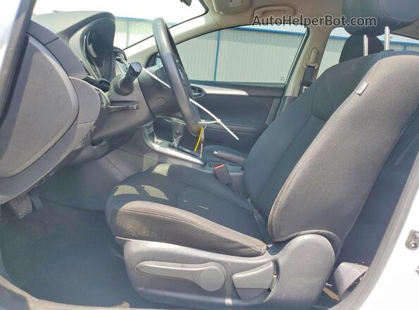 3N1AB7AP5KY263616 2019 NISSAN SENTRA White Widok wnętrza z przodu