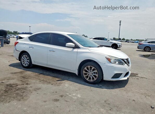 3N1AB7AP5KY263616 2019 NISSAN SENTRA White Przód prawy