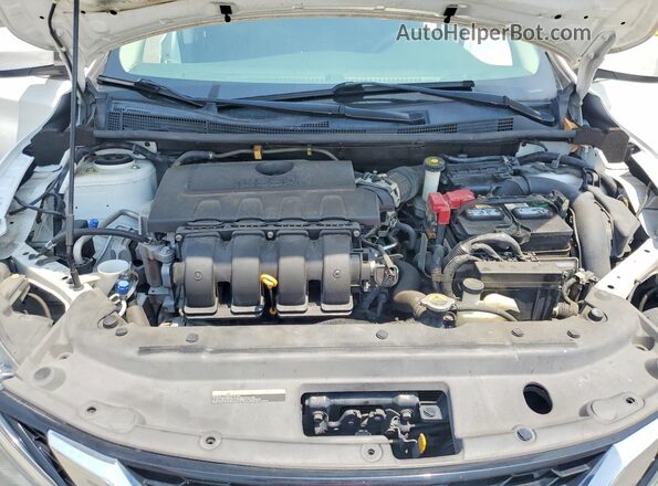 3N1AB7AP5KY263616 2019 NISSAN SENTRA White Widok wnętrza z tyłu