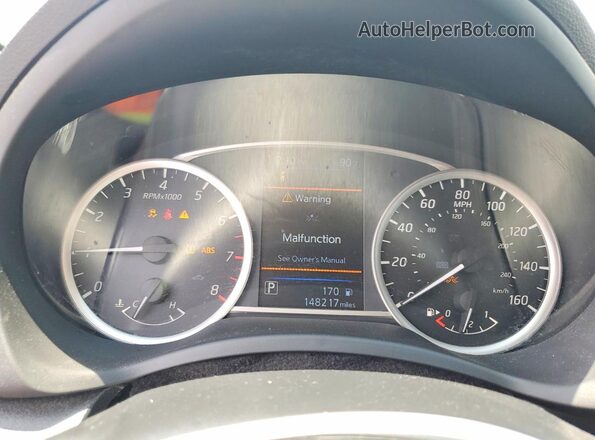 3N1AB7AP5KY263616 2019 NISSAN SENTRA White Widok zestawu wskaźników