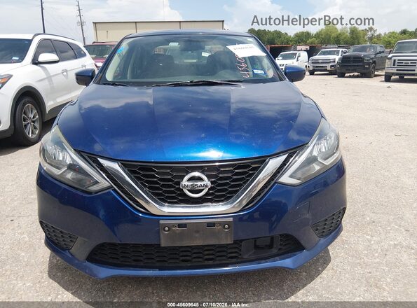3N1AB7AP5KY264703 2019 NISSAN SENTRA Blue Вид щитка приладів