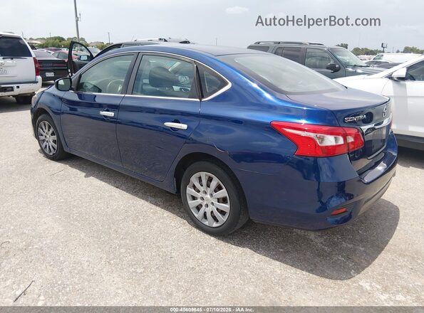 3N1AB7AP5KY264703 2019 NISSAN SENTRA Blue Задня ліва чверть