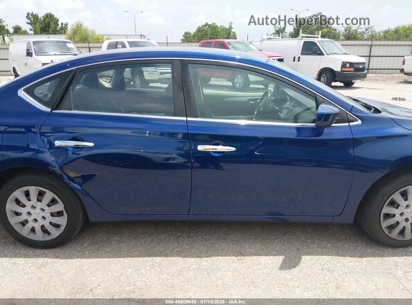 3N1AB7AP5KY264703 2019 NISSAN SENTRA Blue Вид задньої частини салону