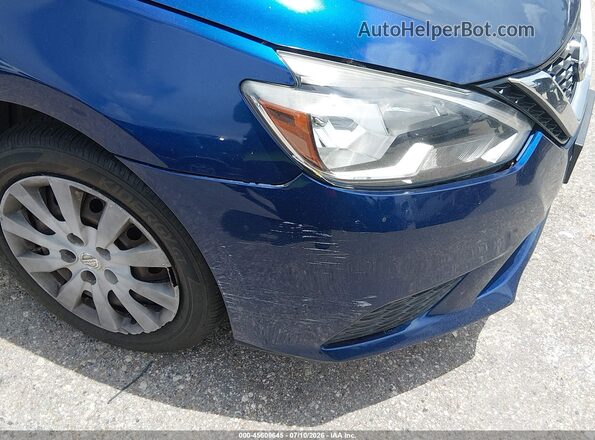 3N1AB7AP5KY264703 2019 NISSAN SENTRA Blue Вид спереду