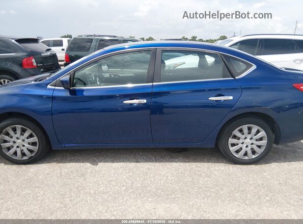 3N1AB7AP5KY264703 2019 NISSAN SENTRA Blue Панорамний вид салону 360°