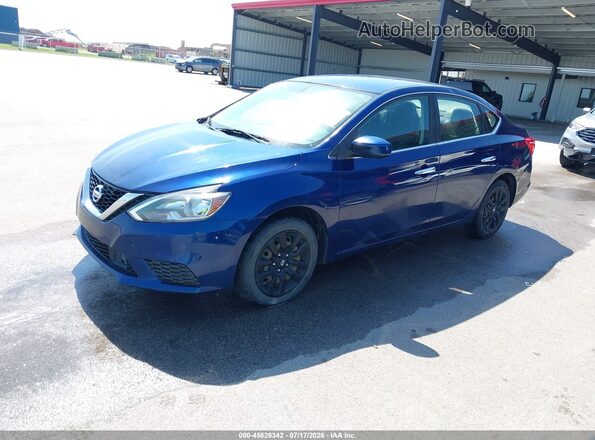 3N1AB7AP5KY267360 2019 NISSAN SENTRA Blue Przód lewy