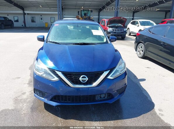 3N1AB7AP5KY267360 2019 NISSAN SENTRA Blue Widok zestawu wskaźników