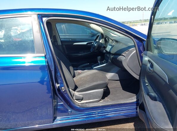 3N1AB7AP5KY267360 2019 NISSAN SENTRA Blue Widok wnętrza z przodu