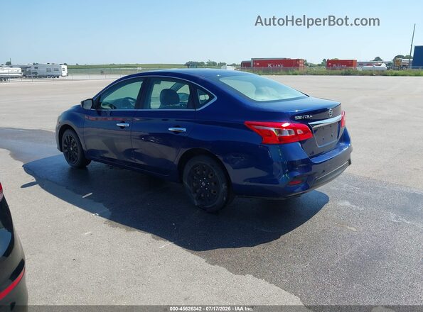 3N1AB7AP5KY267360 2019 NISSAN SENTRA Blue Tył lewy