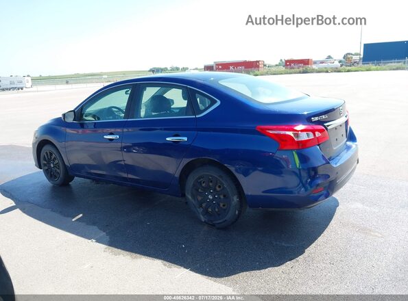 3N1AB7AP5KY267360 2019 NISSAN SENTRA Blue Widok wnętrza 360 stopni
