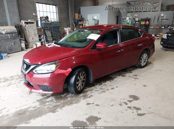 3N1AB7AP5KY275992 2019 NISSAN SENTRA Red Front left