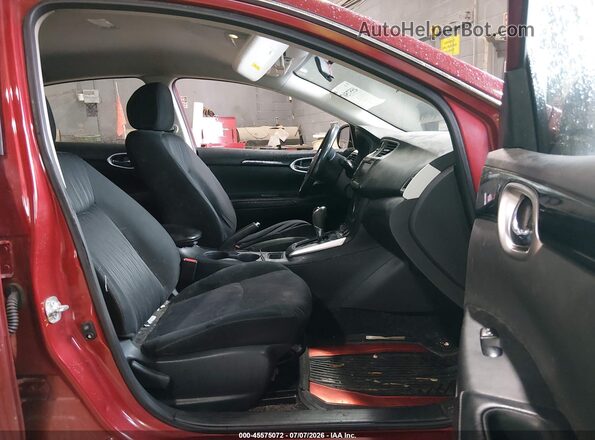 3N1AB7AP5KY275992 2019 NISSAN SENTRA Red Front interior view
