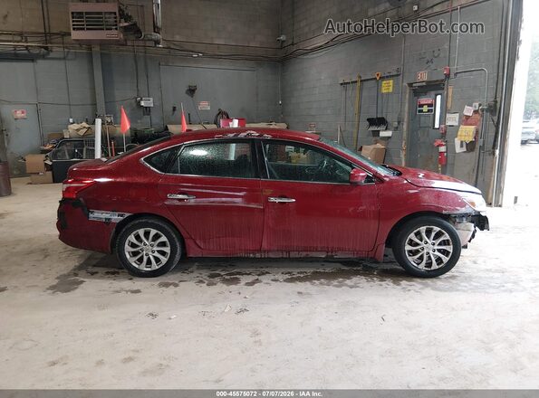3N1AB7AP5KY275992 2019 NISSAN SENTRA Red Rear interior view