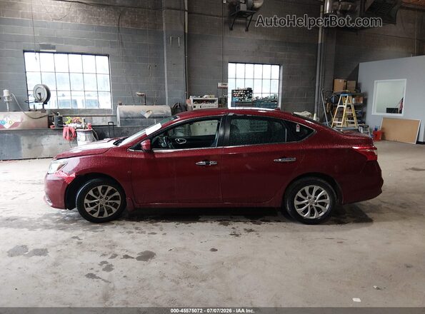 3N1AB7AP5KY275992 2019 NISSAN SENTRA Red 360 interior view