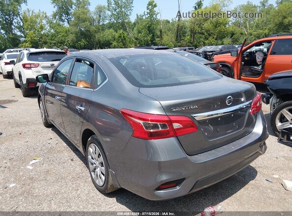 3N1AB7AP5KY278942 2019 NISSAN SENTRA Серый Задняя левая четверть