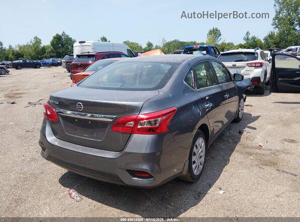 3N1AB7AP5KY278942 2019 NISSAN SENTRA Серый Задняя правая четверть