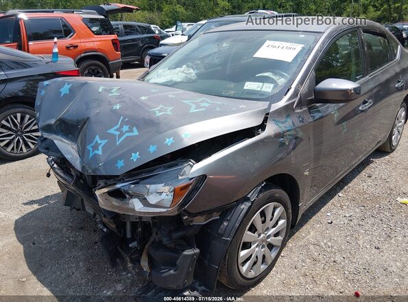 3N1AB7AP5KY278942 2019 NISSAN SENTRA Серый Вид спереди