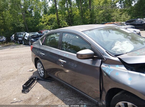 3N1AB7AP5KY278942 2019 NISSAN SENTRA Серый Вид щитка приборов
