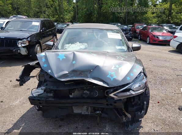 3N1AB7AP5KY278942 2019 NISSAN SENTRA Серый Вид панели приборов