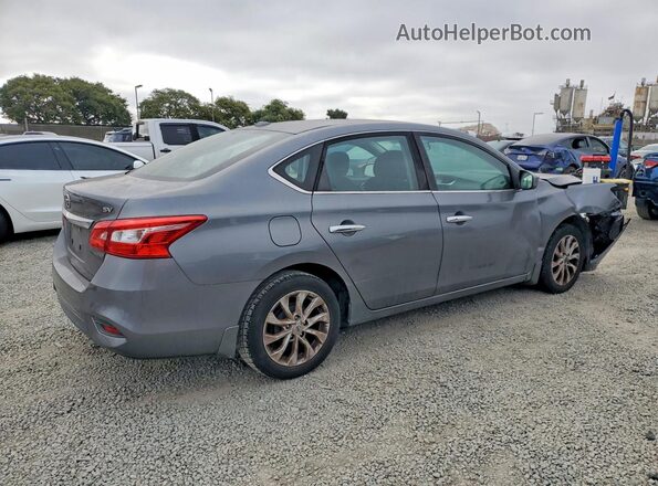 3N1AB7AP5KY292355 2019 NISSAN SENTRA Серый Задняя правая четверть
