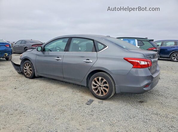 3N1AB7AP5KY292355 2019 NISSAN SENTRA Серый Задняя левая четверть