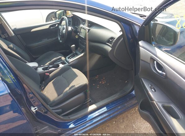 3N1AB7AP5KY304665 2019 NISSAN SENTRA Синий Вид салона спереди