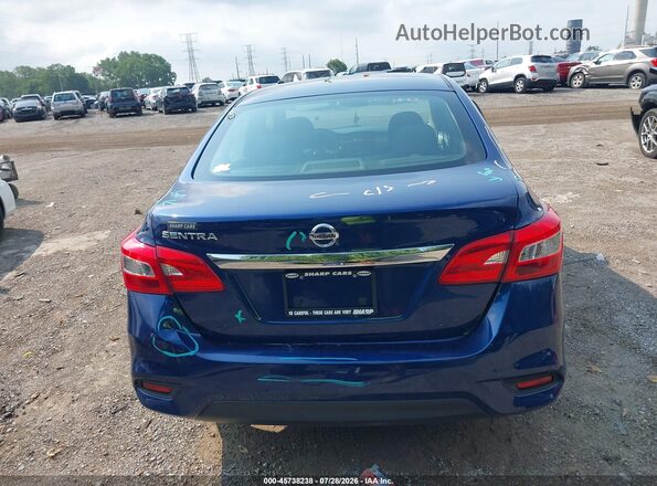 3N1AB7AP5KY304665 2019 NISSAN SENTRA Синий 